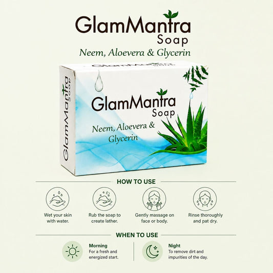 Glam Mantra Soap (Neem, Aloevera & Glycerin)