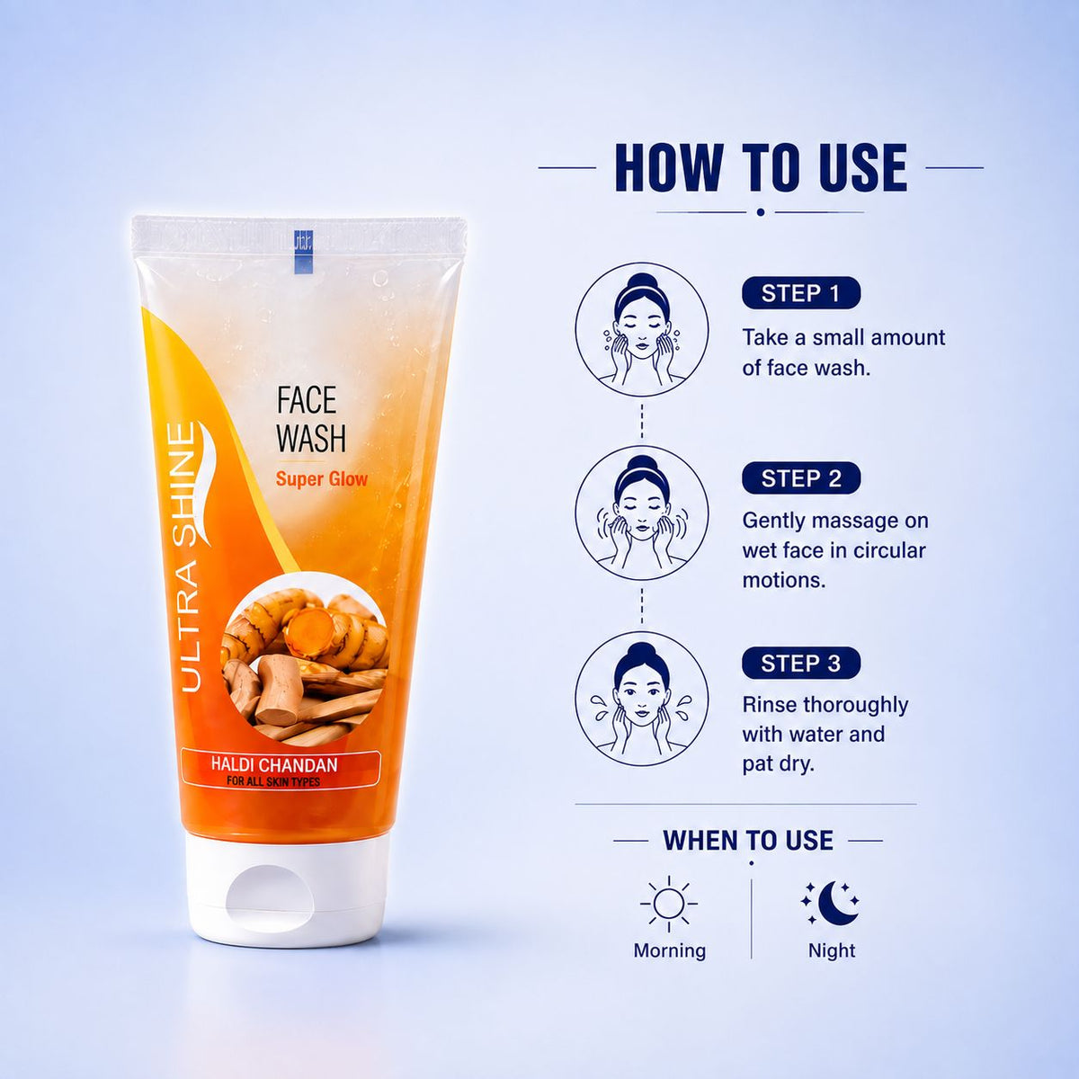 Ultrashine Haldichandan Face Wash