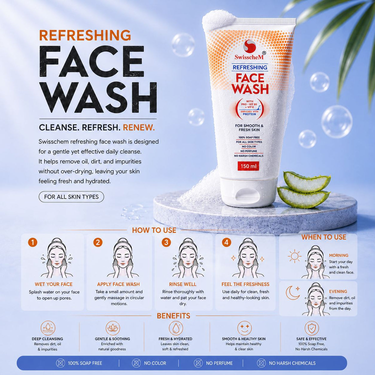 Swisschem Refreshing Facewash