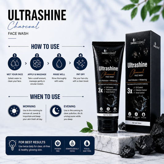 Ultrashine Charcoal Face Wash