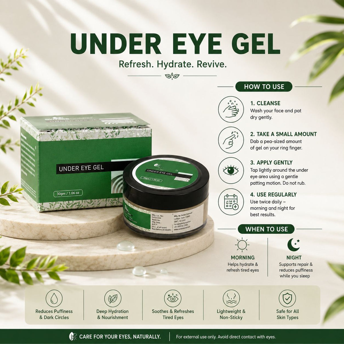 Under Eye Gel 30Gm(Met Label
