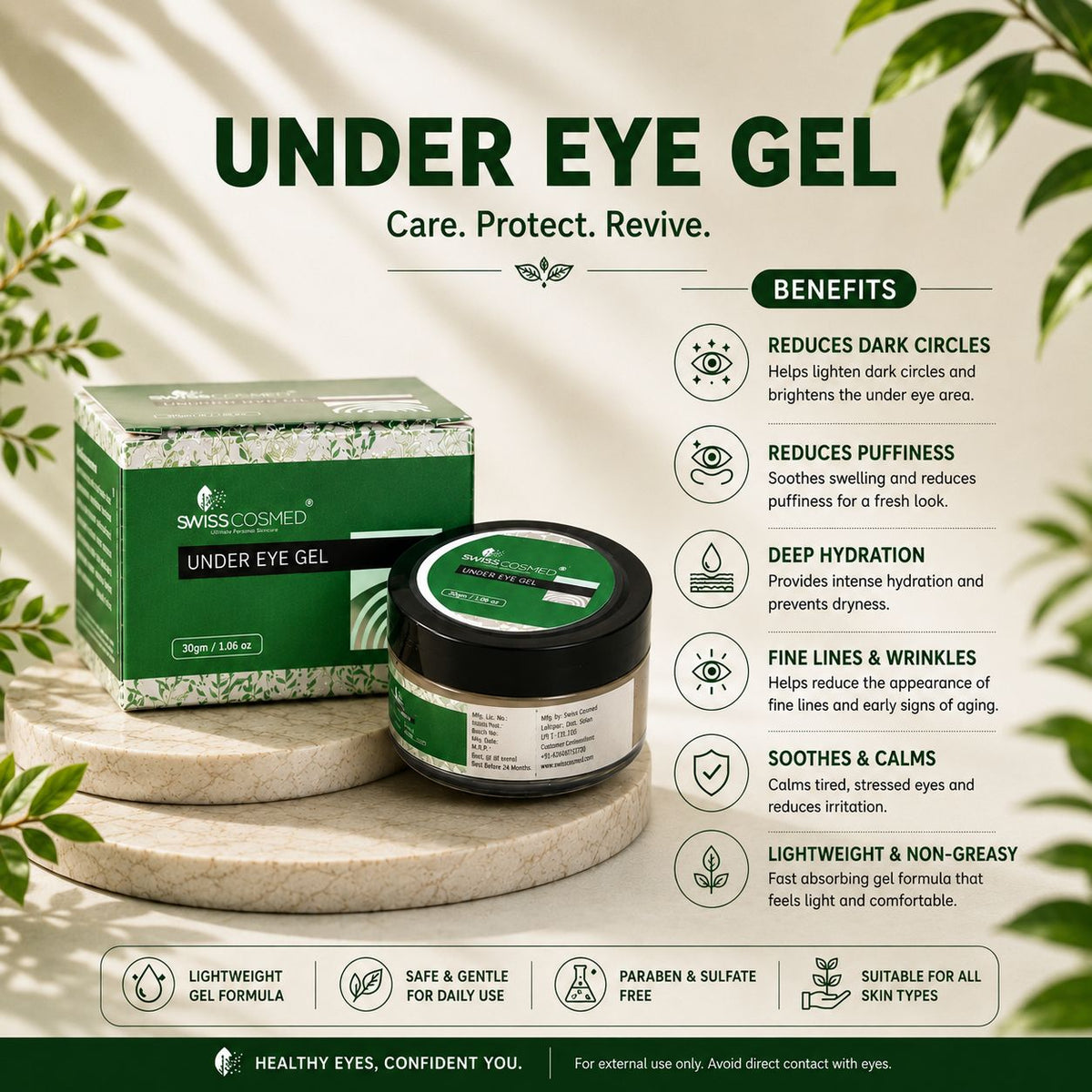 Under Eye Gel 30Gm(Met Label