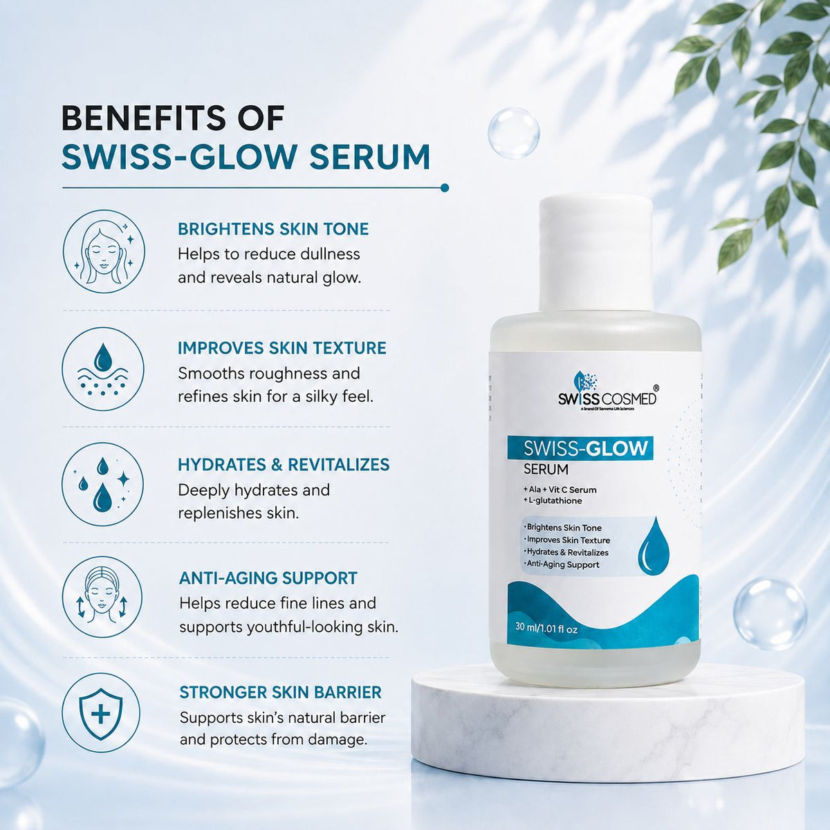 Swiss-Glow Face Serum 30Ml