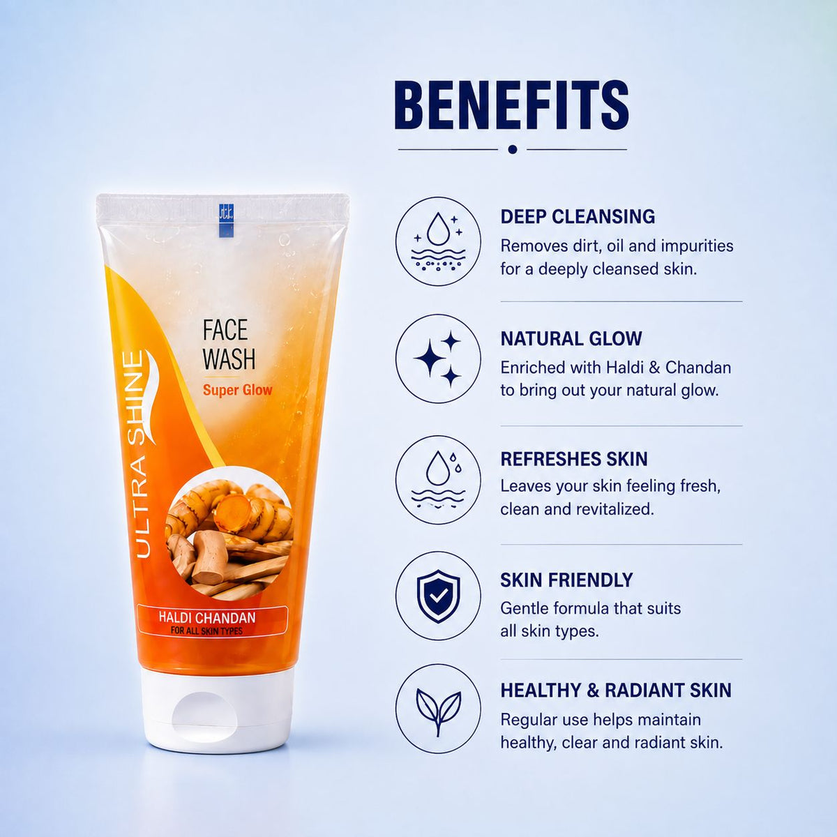 Ultrashine Haldichandan Face Wash