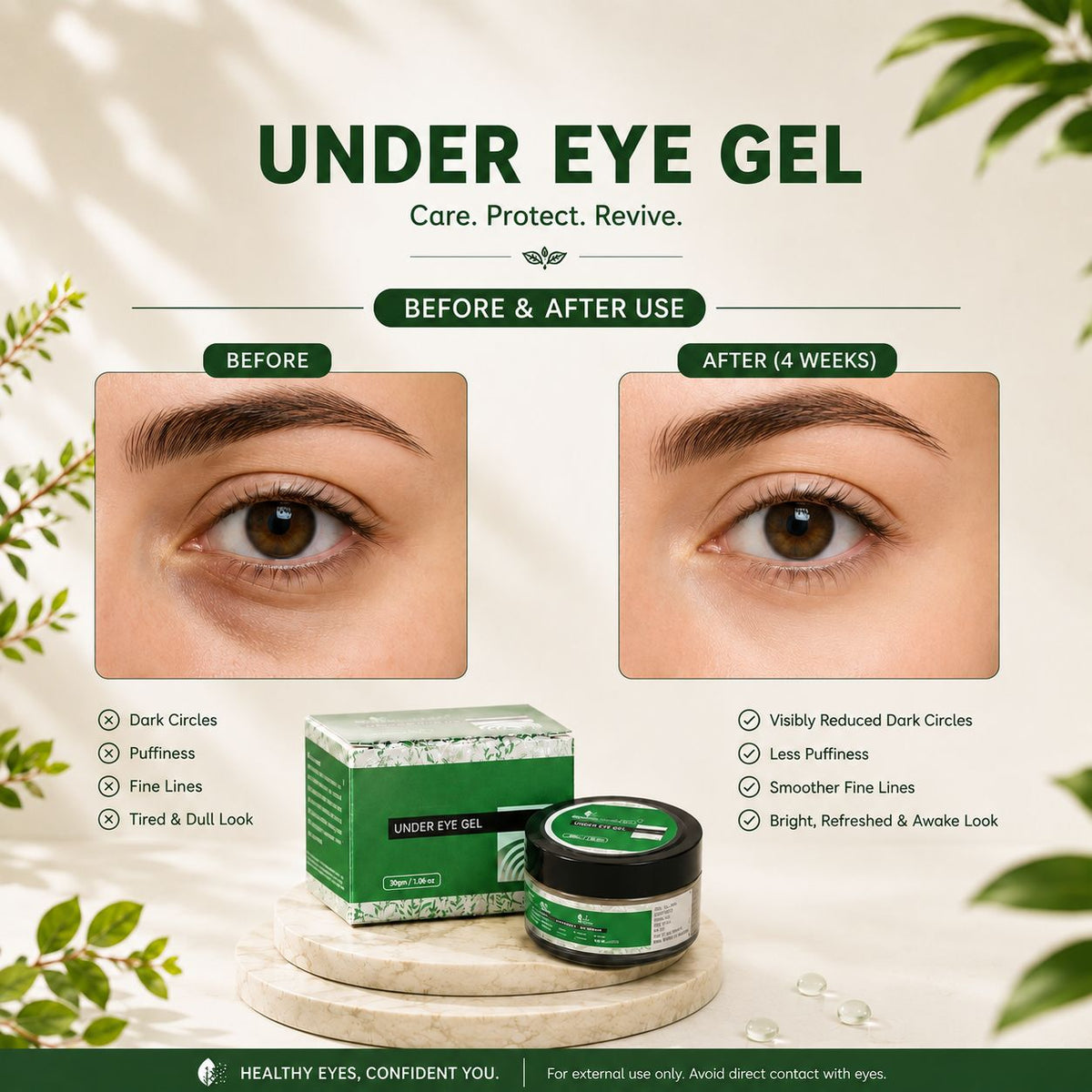 Under Eye Gel 30Gm(Met Label